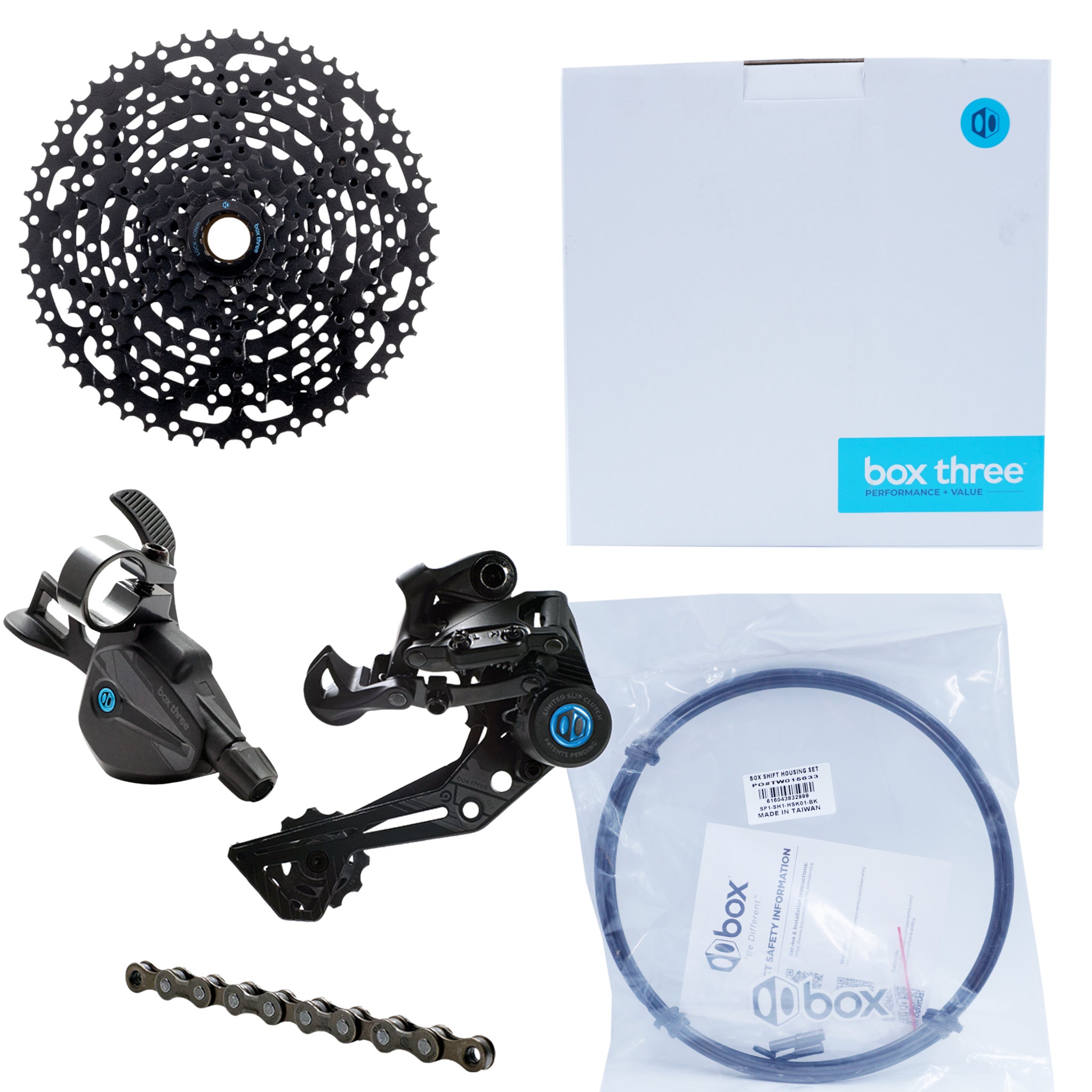 Box Three Prime 9 X-Wide Multi Shift GroupSet - 1x9 Speed Conversion Kit