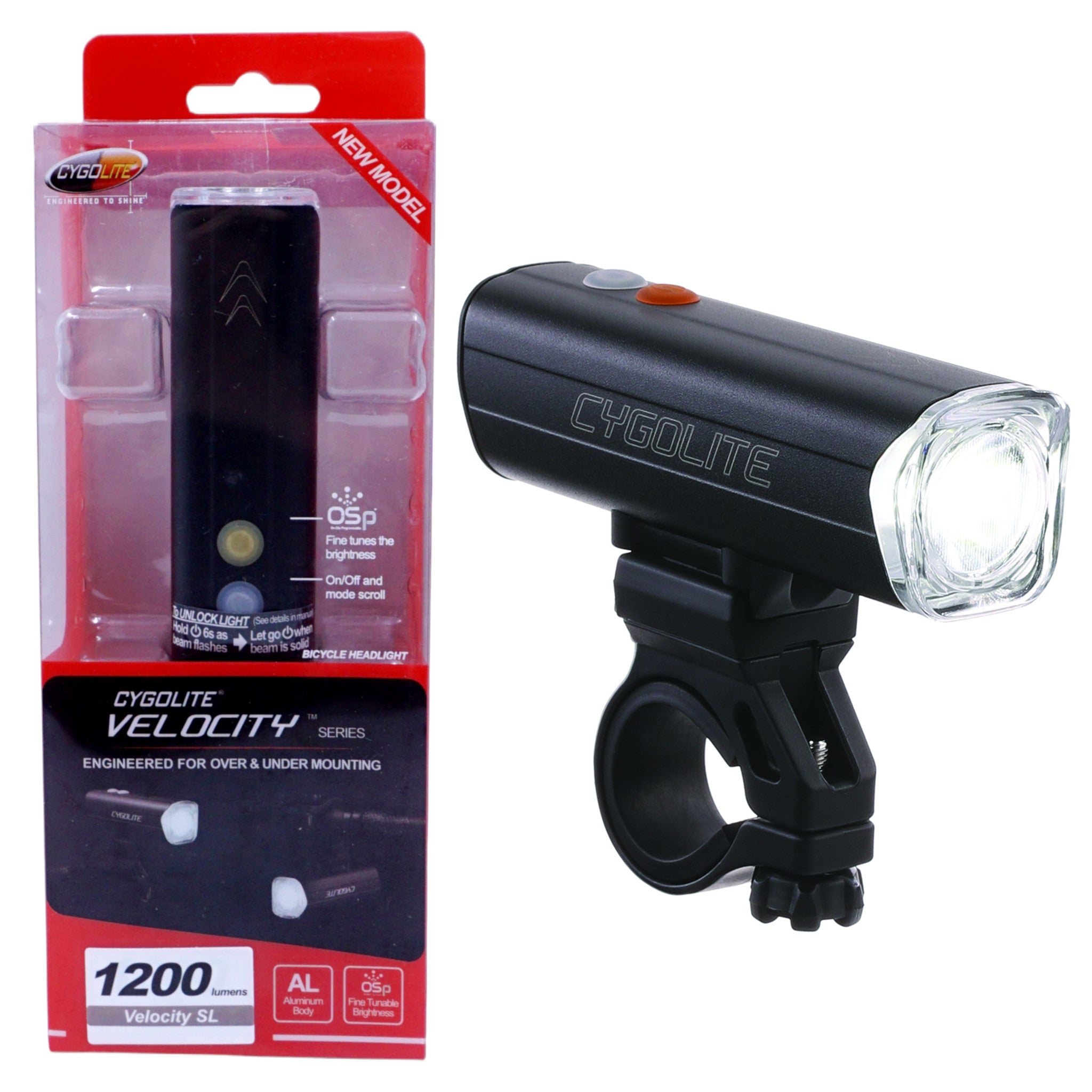 Cygolite Velocity SL 1200 Lumens Headlight The Bikesmiths