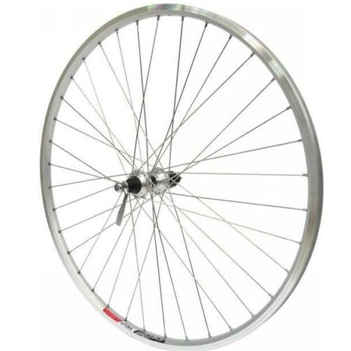 Alex Doublewall 700c Silver Hybrid Rear Wheel HG Cassette Type QR The Bikesmiths