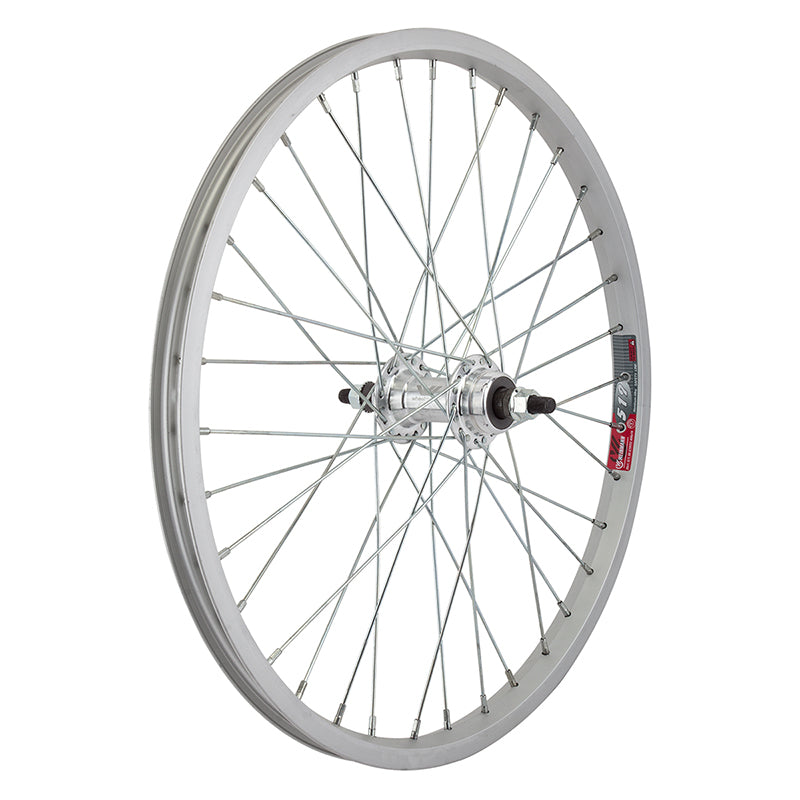 Wheelmaster 20 inch BMX Silver Rear Wheel 3 8 axle The Bikesmiths