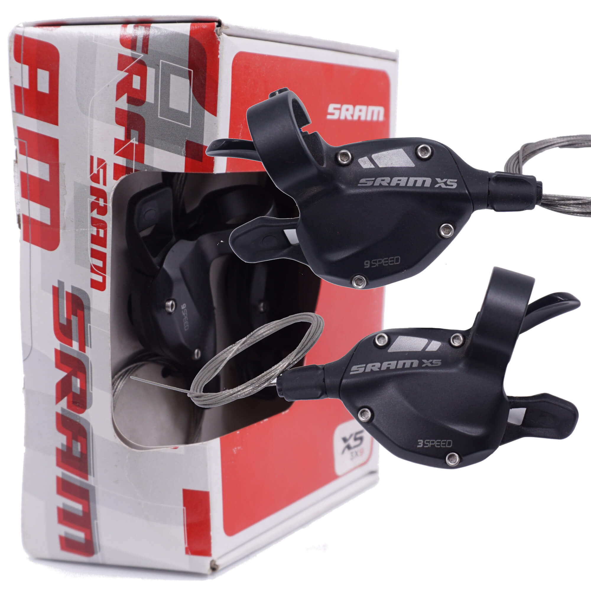 Sram X5 3x9 Speed Trigger Shifter Set The Bikesmiths