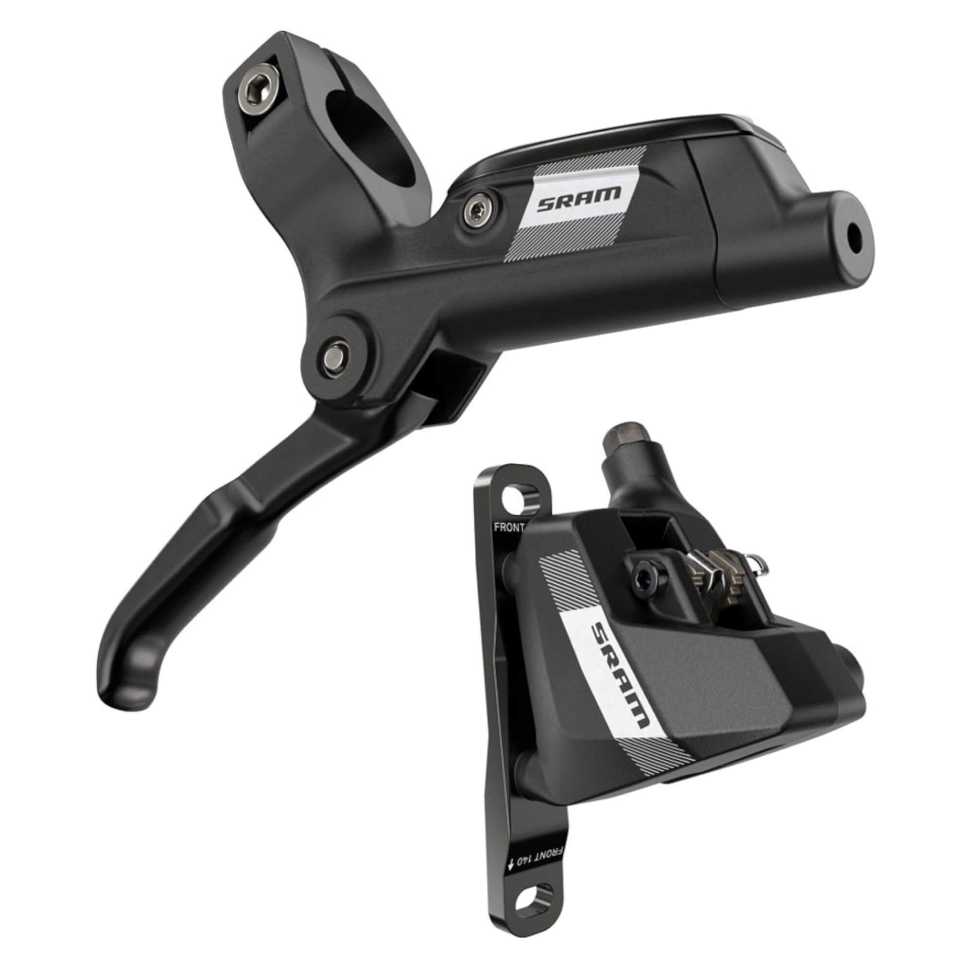 SRAM S300 Disc Brake and Lever - Flat Mount 2-Piston 20mm Offset Black A1