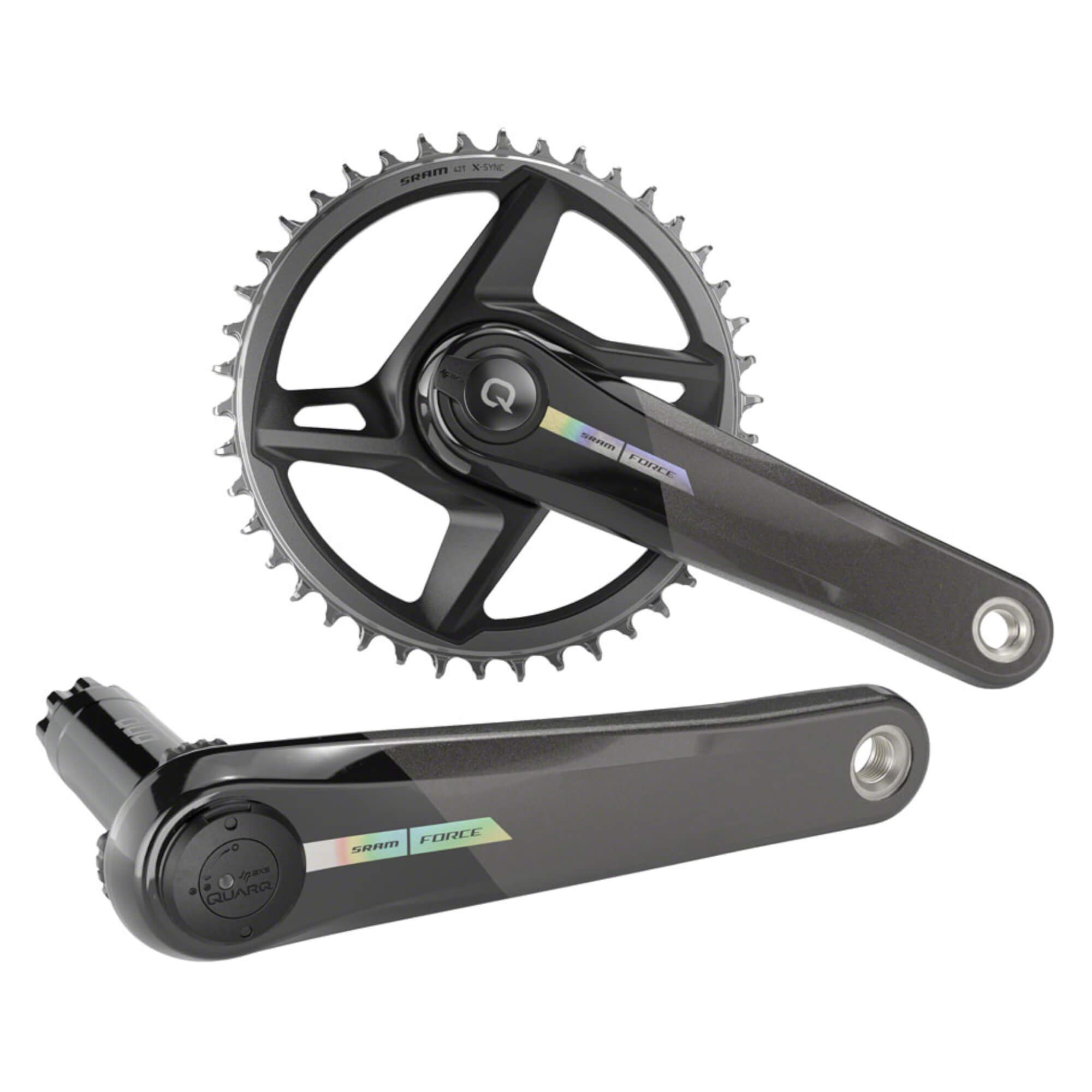 SRAM Force 1 AXS Wide Power Meter Crankset - 12-Speed, 40t, Direct Mount, DUB Spindle Interface, Iridescent Gray, D2