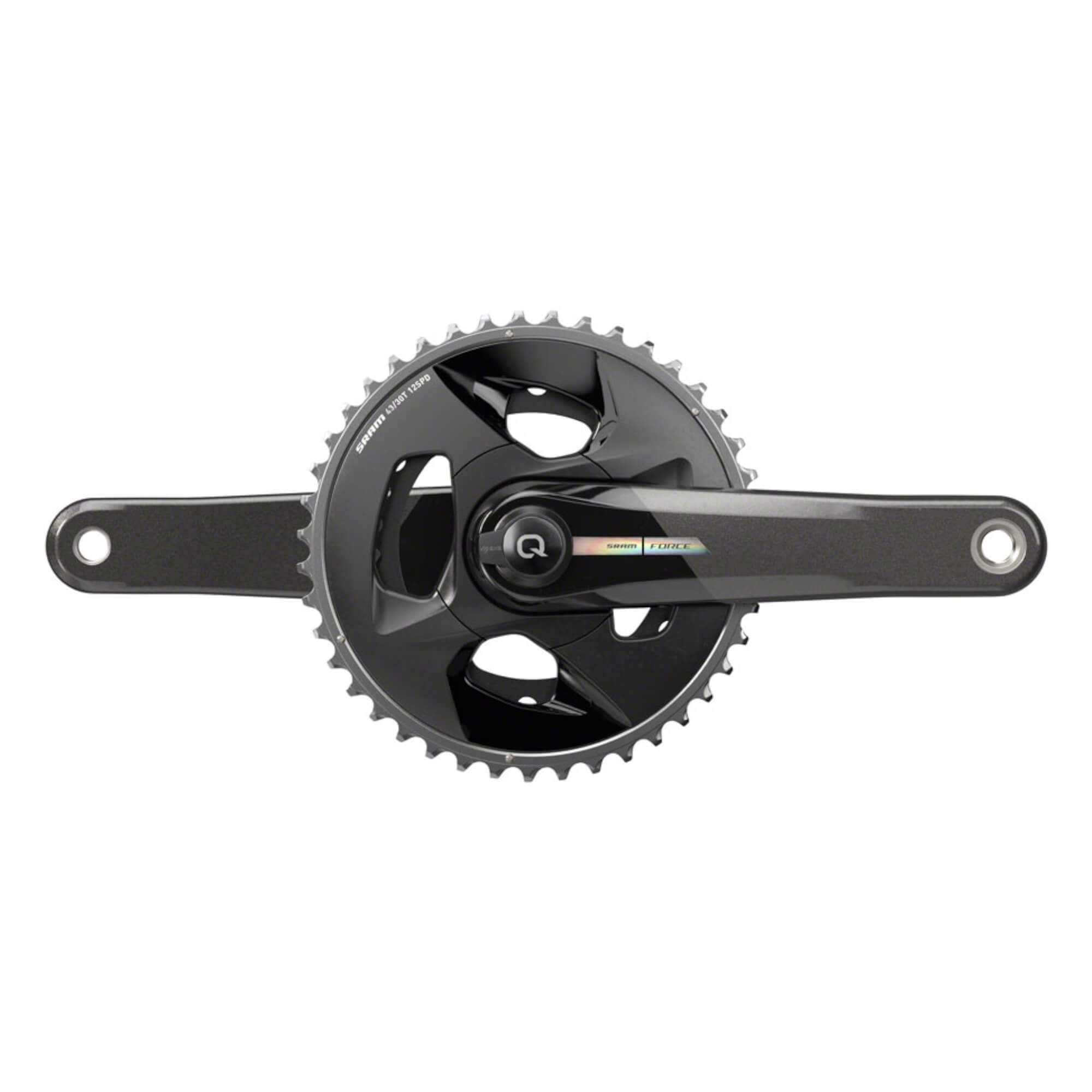 SRAM Force AXS Wide Power Meter Crankset - 2x 12-Speed, 43/30t, 94 BCD, DUB Spindle Interface, Iridescent Gray, D2