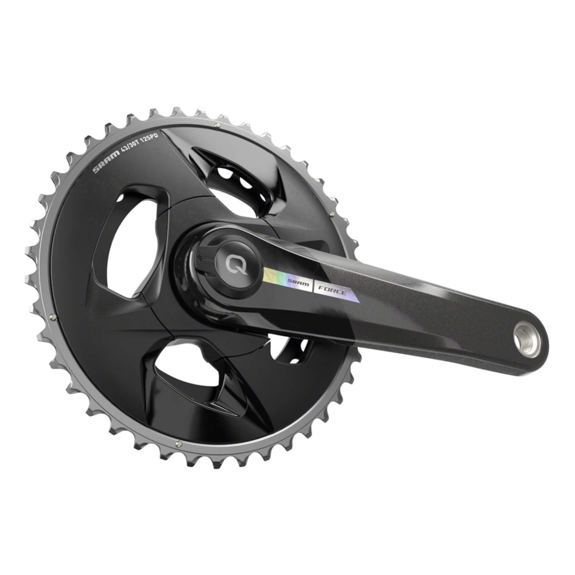 SRAM Force AXS Wide Power Meter Crankset - 2x 12-Speed, 43/30t, 94 BCD, DUB Spindle Interface, Iridescent Gray, D2