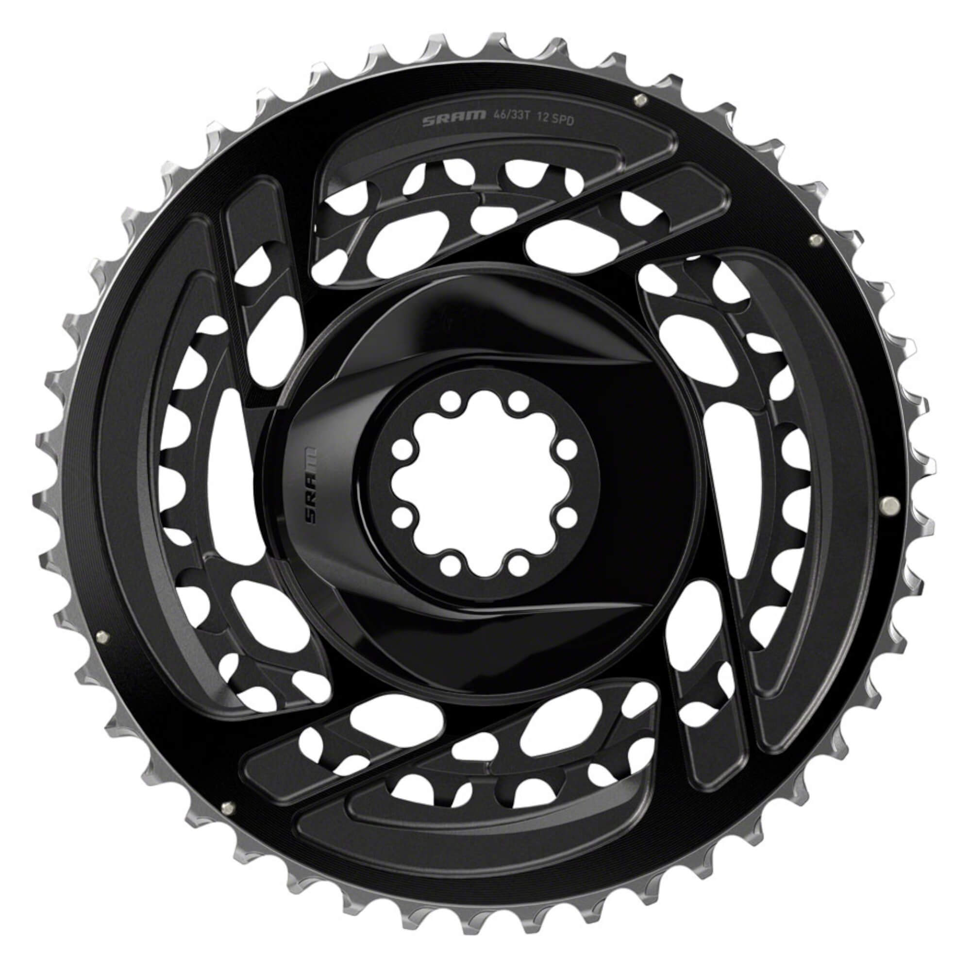 SRAM Force 2x Chainring Kit 2x12-Speed, 8-Bolt, Direct Mount, Black, D2