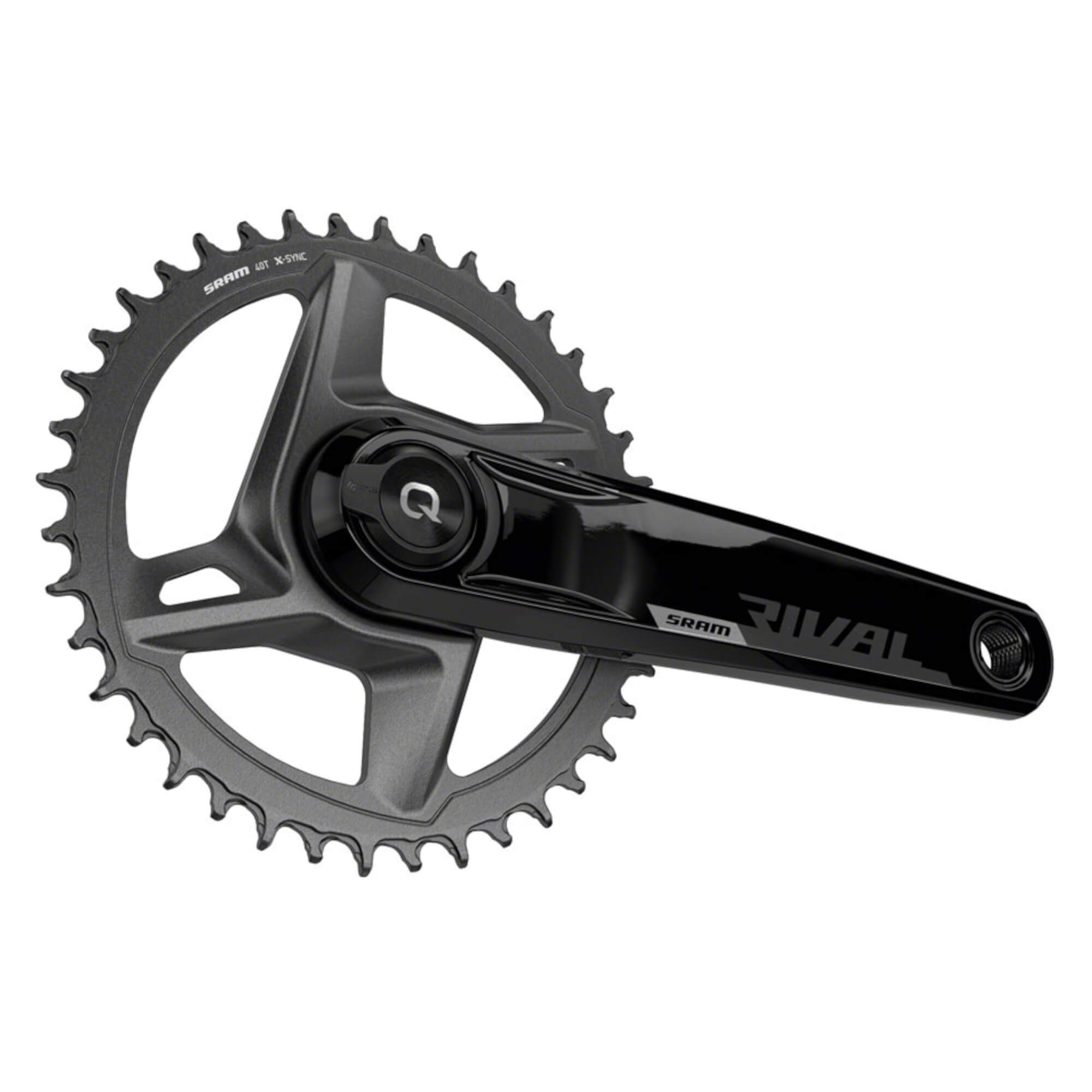 SRAM Rival 1 AXS Wide Power Meter Crankset - 12-Speed, 8-Bolt Direct Mount, DUB Spindle Interface, Black, D1