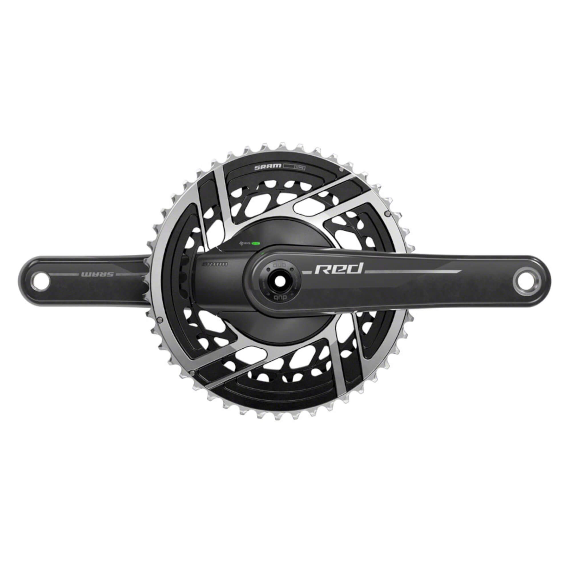 SRAM RED AXS Power Meter Crankset - 2x 12-Speed, 8-Bolt Direct Mount, DUB Spindle Interface, Natural Carbon, E1