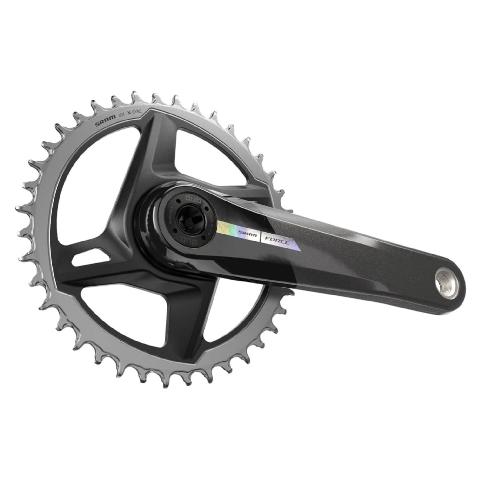 SRAM Force 1 Wide Crankset - 12-Speed, 40t, Direct Mount, DUB Spindle Interface, Iridescent Gray, D2