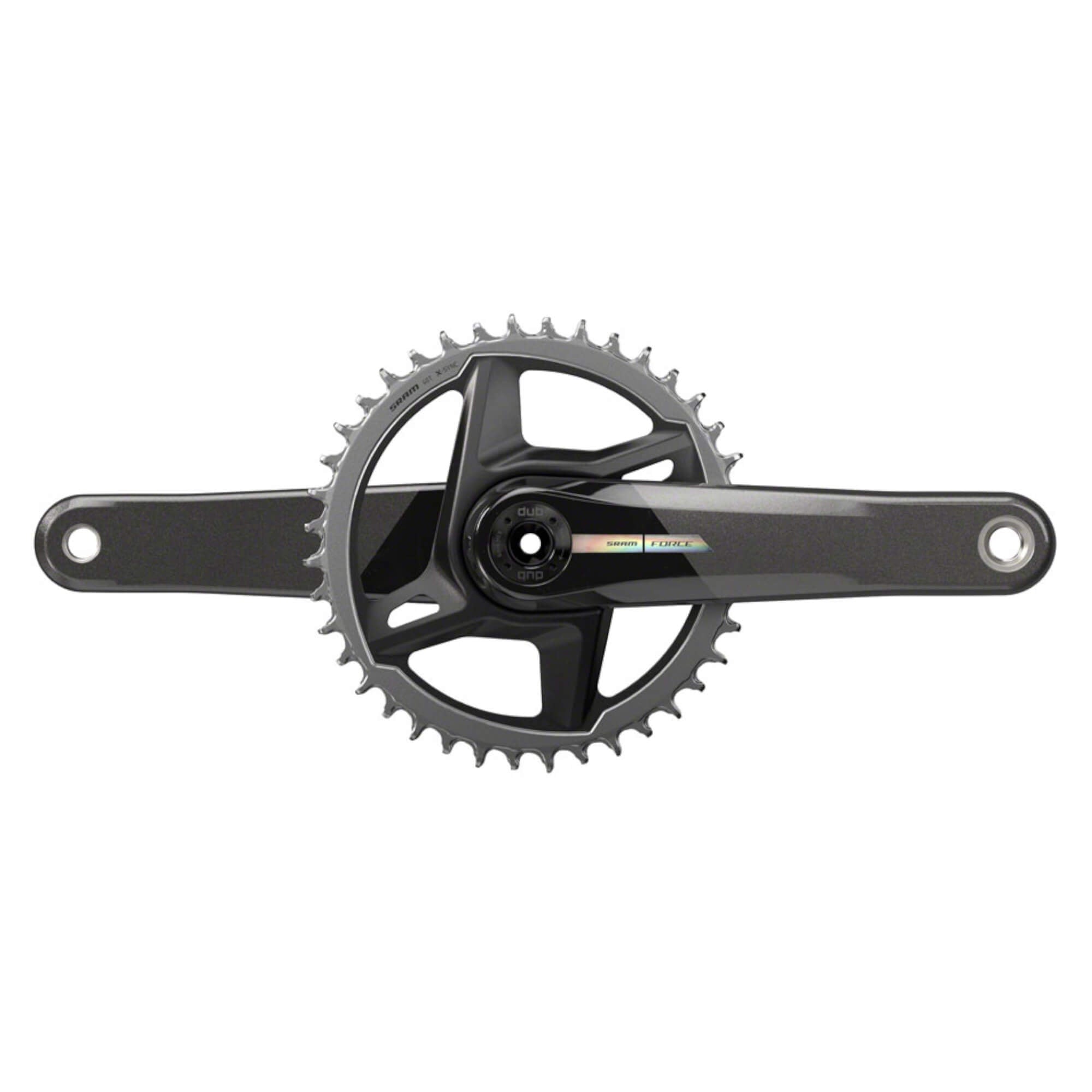 SRAM Force 1 Wide Crankset - 12-Speed, 40t, Direct Mount, DUB Spindle Interface, Iridescent Gray, D2