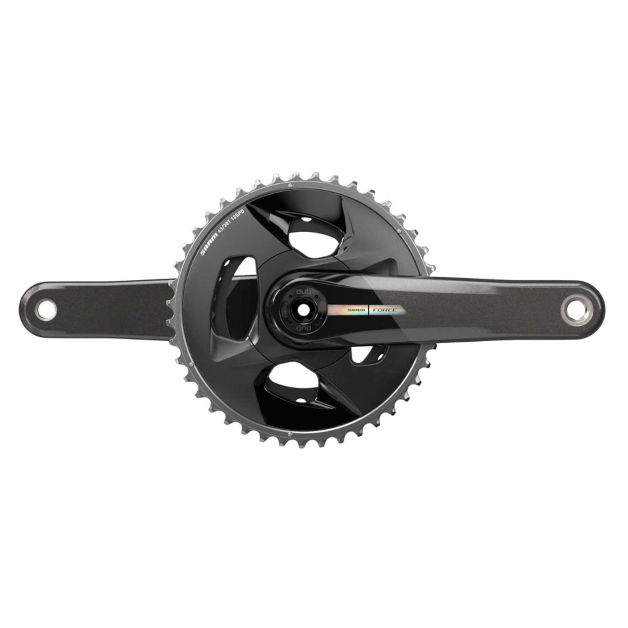 SRAM Force Wide Crankset - 2x 12-Speed, 43/30t, 94 BCD, DUB Spindle Interface, Iridescent Gray, D2