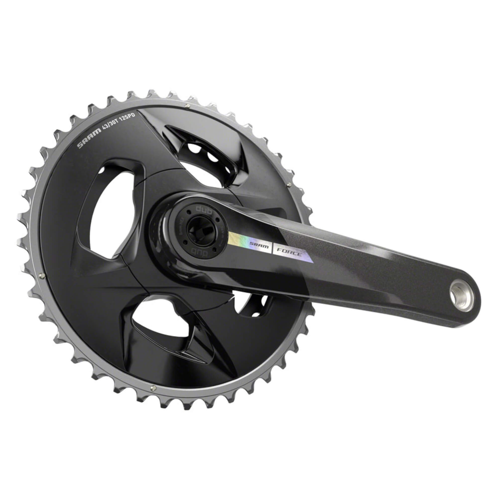 SRAM Force Wide Crankset - 2x 12-Speed, 43/30t, 94 BCD, DUB Spindle Interface, Iridescent Gray, D2