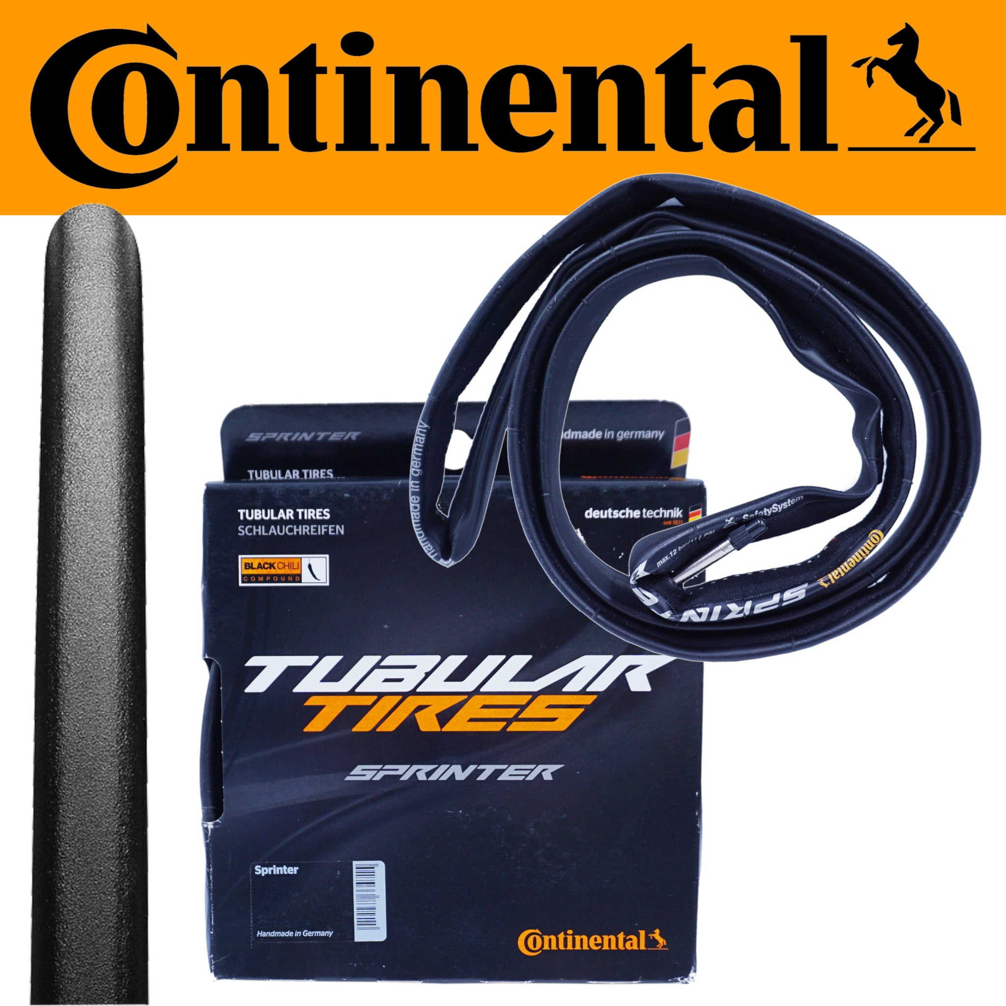 Continental Sprinter Tubular Tire 700C Puncture Protected Tire - The Bikesmiths