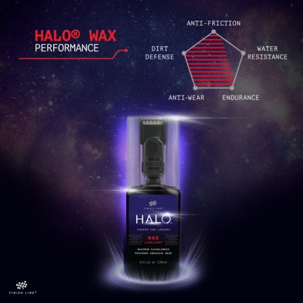 Finish Line Halo 4oz Wax Lubricant with Smart Luber - The Bikesmiths