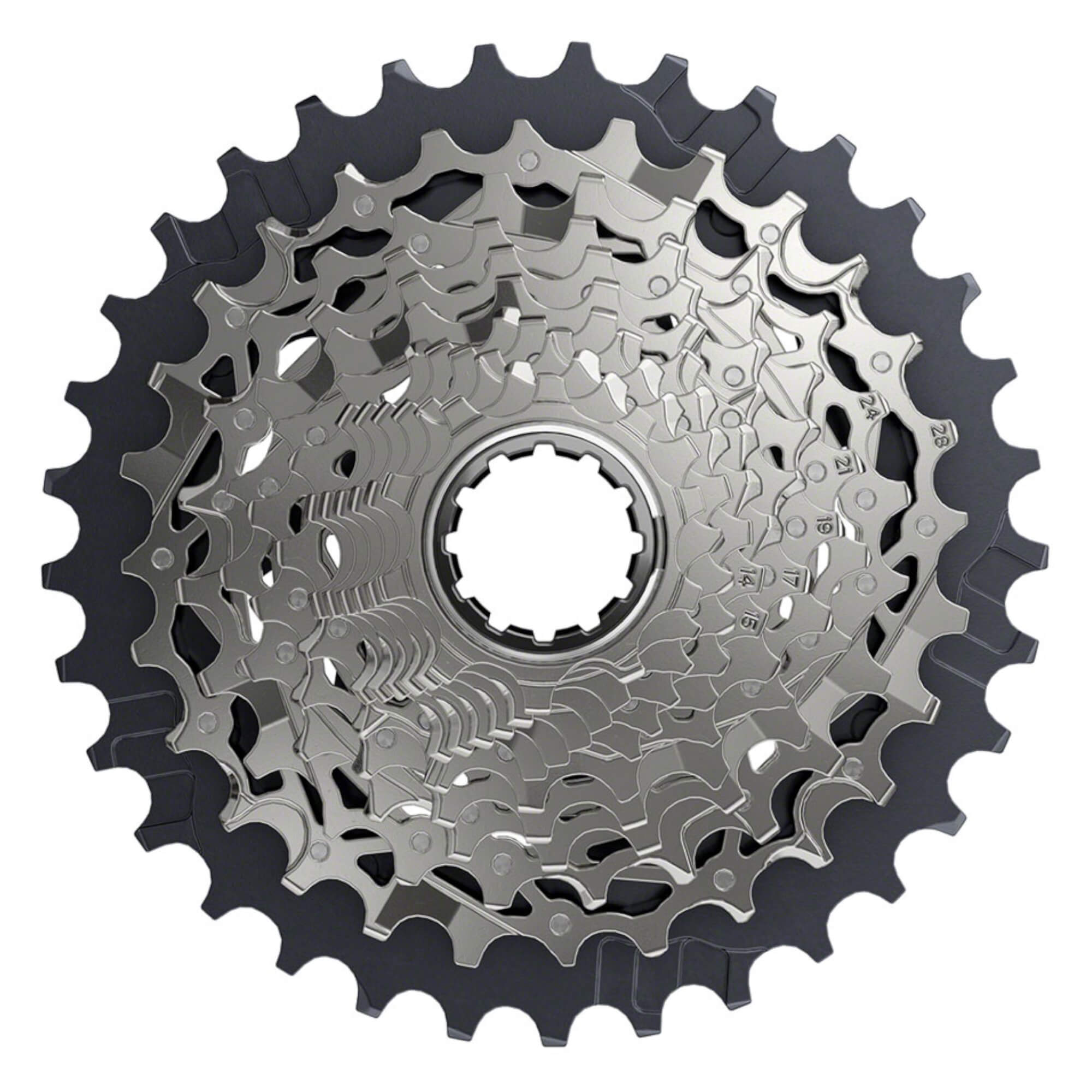 SRAM Force AXS XG-1270 Cassette - 12-Speed, Silver, For XDR Driver Body, D1