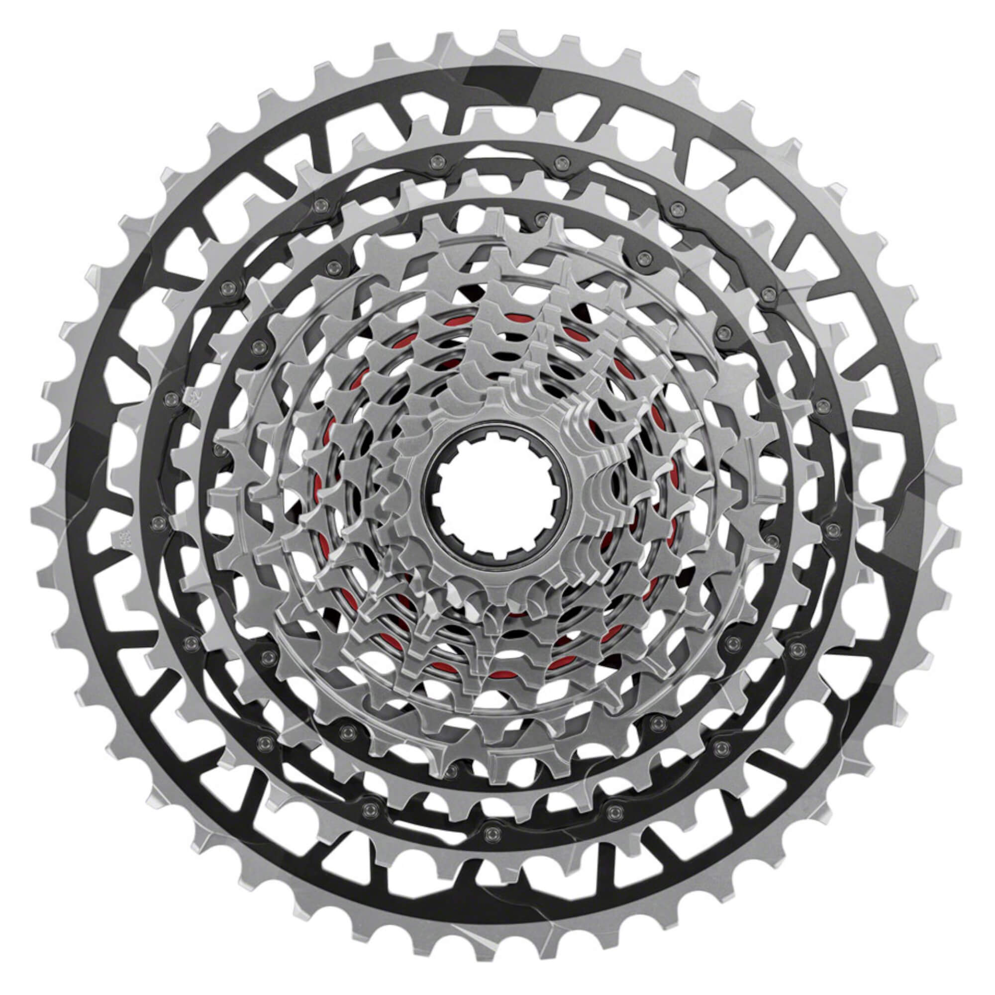 SRAM RED XPLR XG-1391 Cassette - 13-Speed, 10-46t, For XDR Driver, Black/Silver, E1