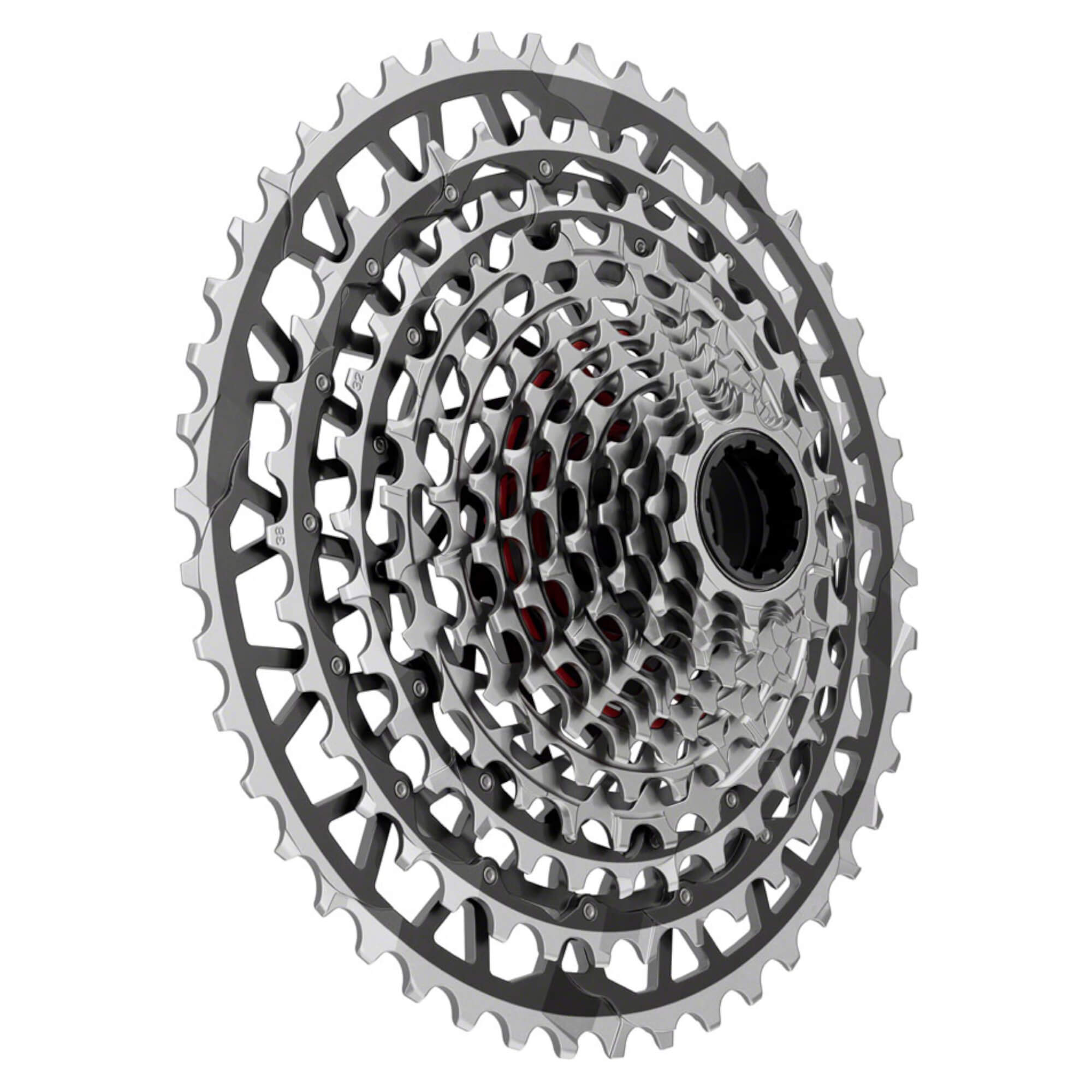 SRAM RED XPLR XG-1391 Cassette - 13-Speed, 10-46t, For XDR Driver, Black/Silver, E1