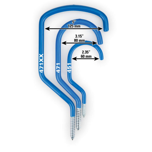 Park Tool 471XX Oversize Threaded Fat Bike Storage Hook