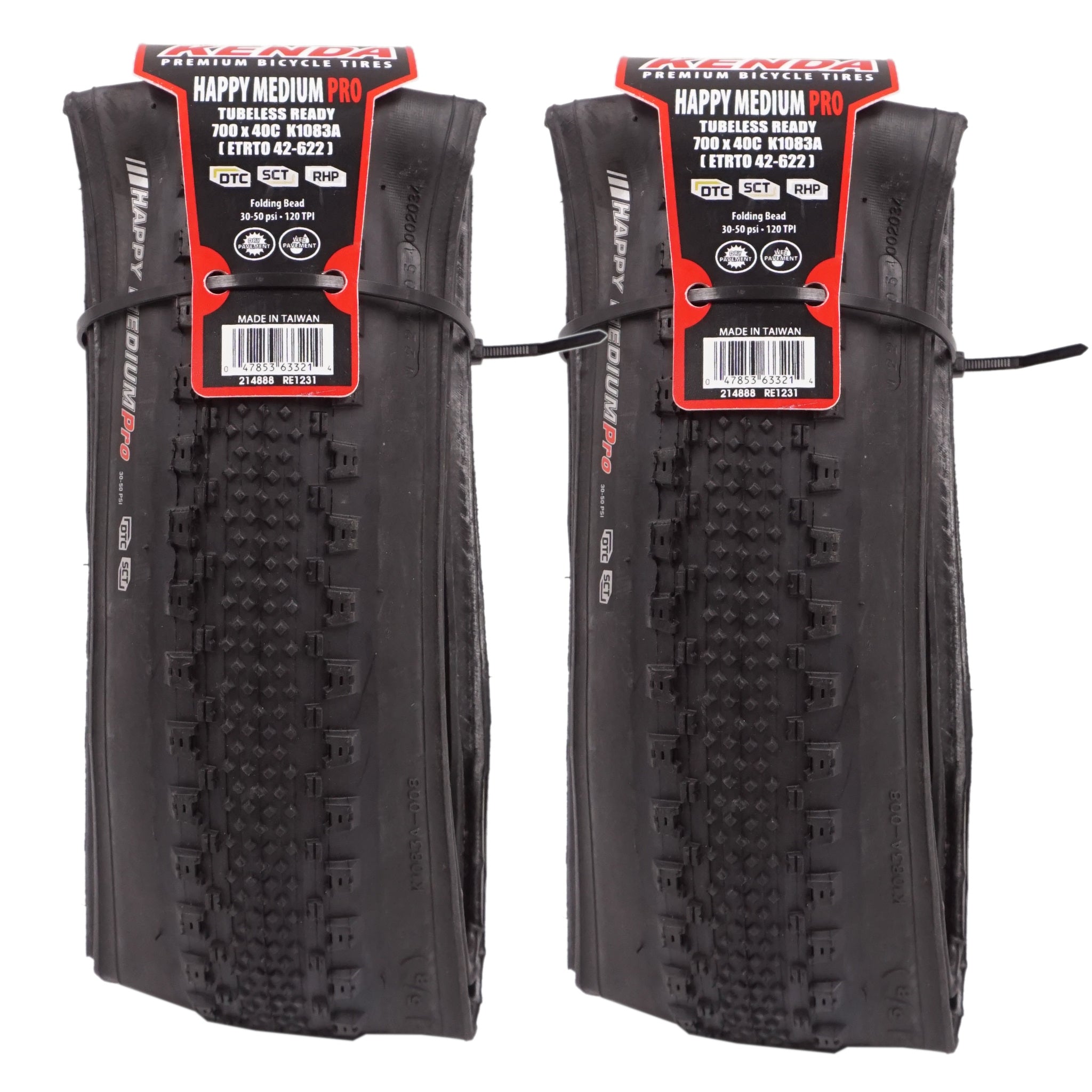 Kenda K1083A Happy Medium Pro 700c DTC KSCT Tubeless Ready Folding Tire