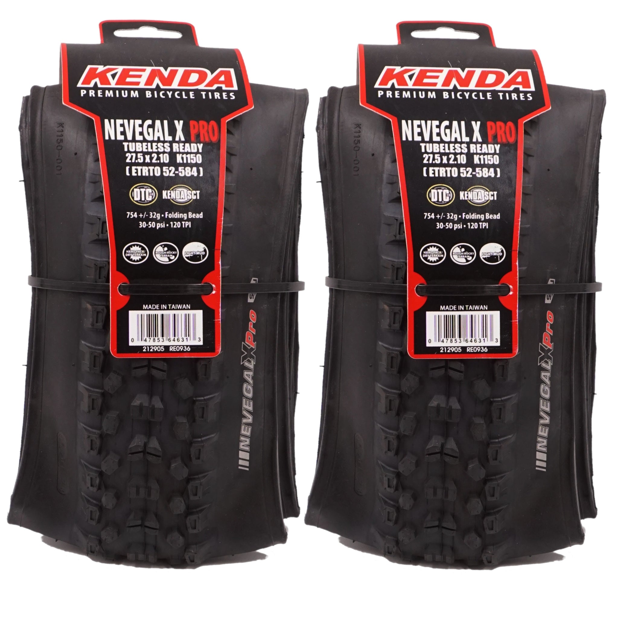 Kenda K1150 Nevegal X Pro 27.5 inch DTC SCT Tubeless Tire Single 27.5x2.10