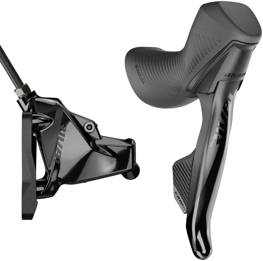 SRAM Rival eTap AXS HRD Shift/Brake Lever and Hydraulic Disc Caliper - Flat Mount 20mm Offset, Black, D1