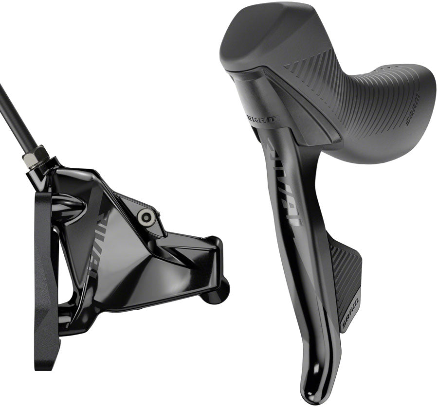 SRAM Rival eTap AXS HRD Shift/Brake Lever and Hydraulic Disc Caliper - Flat Mount 20mm Offset, Black, D1