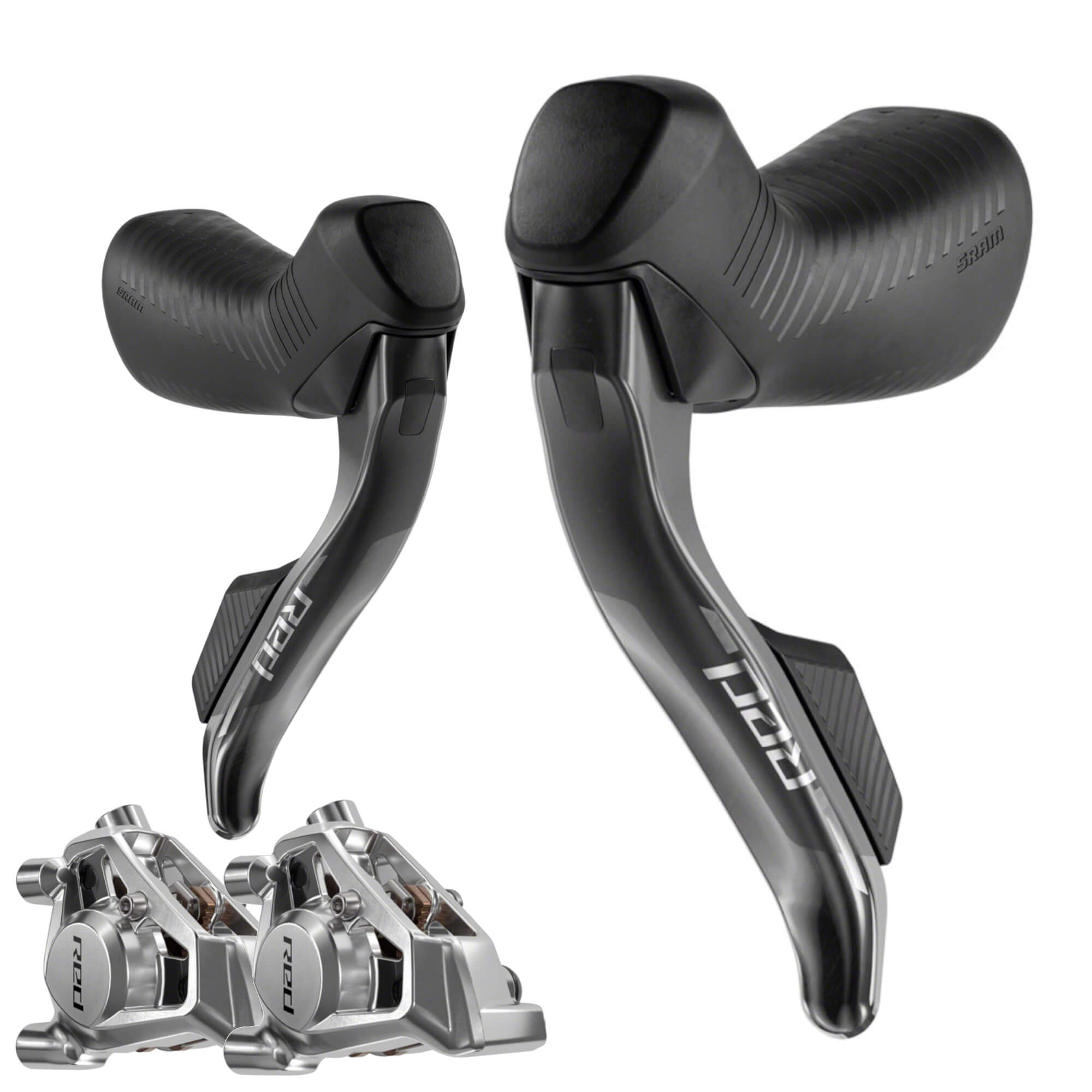 SRAM RED eTap AXS HRD Shift/Brake Lever and Hydraulic Disc Caliper - Flat Mount 20mm Offset, Black, E1