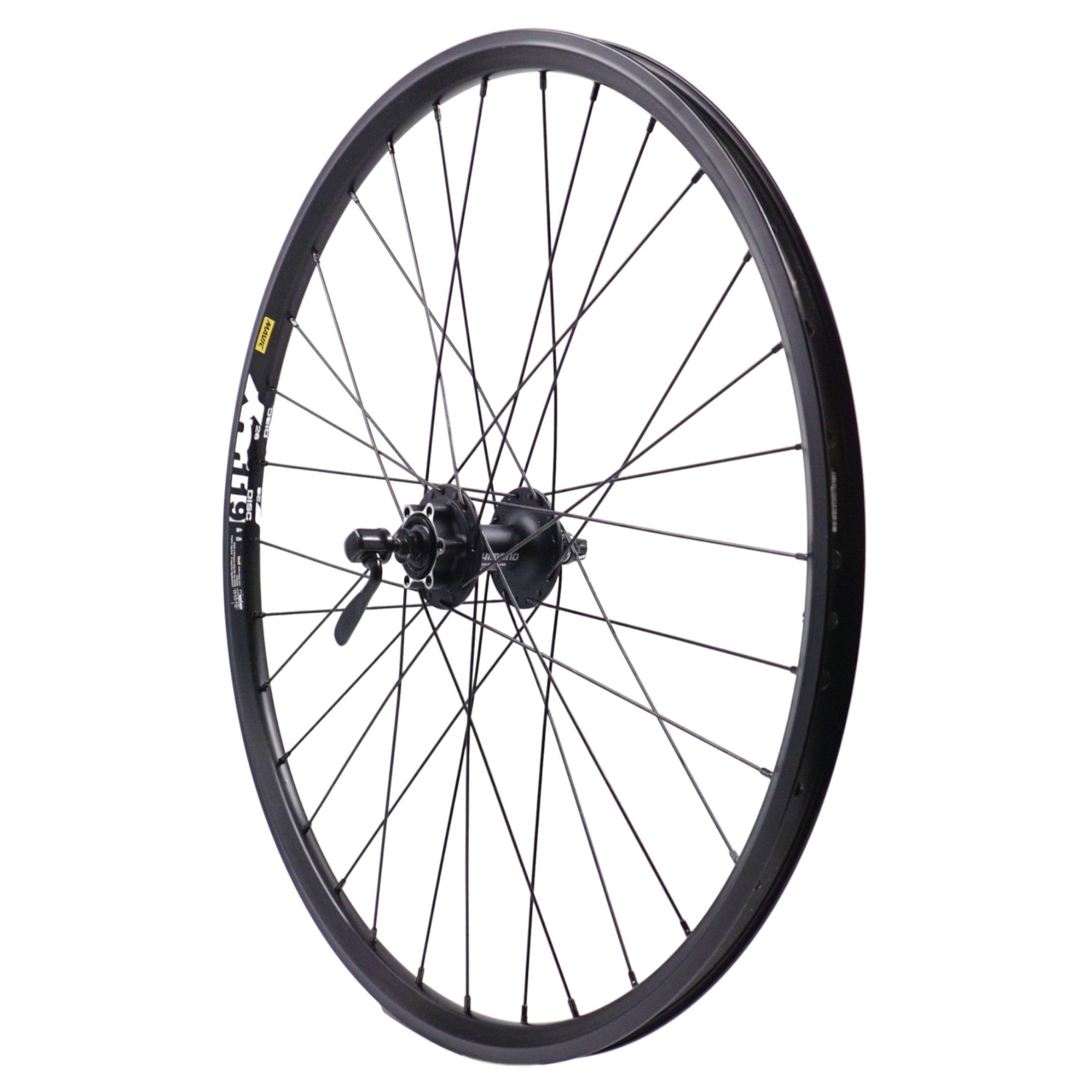 MAVIC XM119 26" Black Front Wheel Shimano 6b Disc Hub - The Bikesmiths