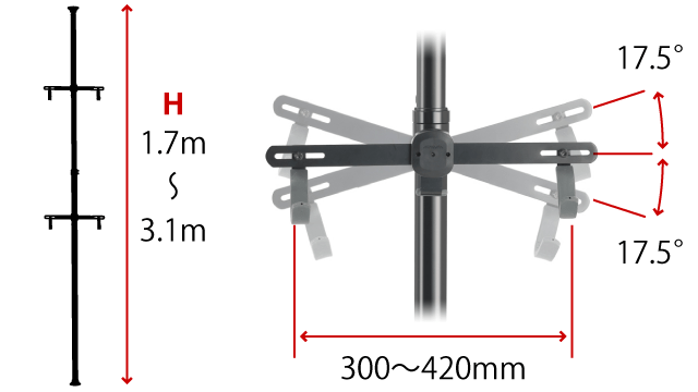 Minoura Bike Tower-15 Floor To Ceiling 2-Bike Telescopic Bike Stand - The Bikesmiths