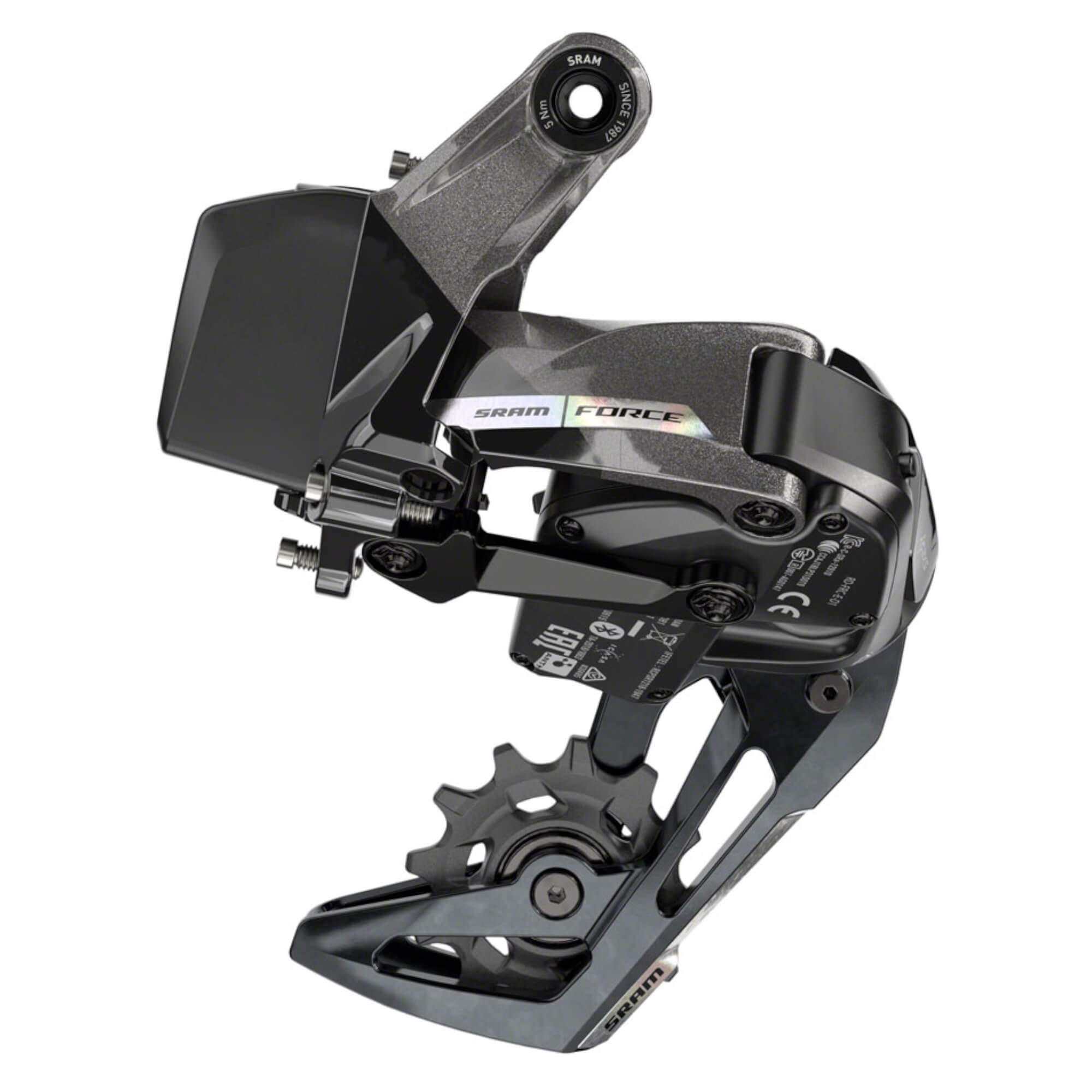 SRAM Force XPLR AXS eTap Rear Derailleur - 12-Speed, Medium Cage, 44t Max, (Battery Not Included), Iridescent Gray, D2