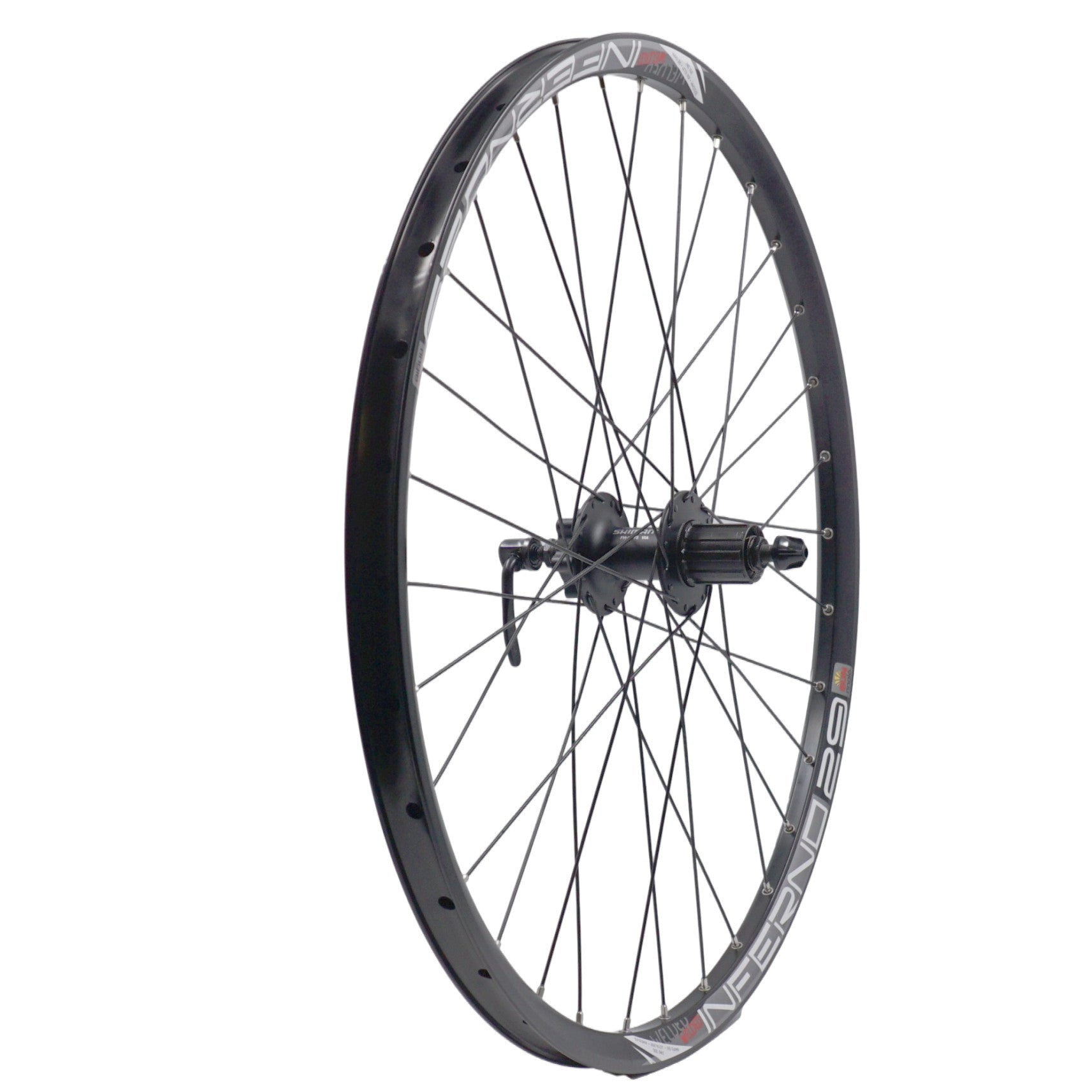 26" SunRingle Inferno29 / SHIMANO M475 HG Black MT Cassette Disc Rear Wheel