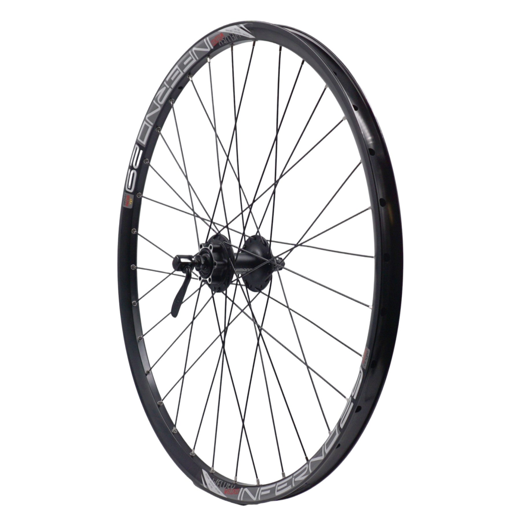 26" SunRingle Inferno29 / SHIMANO M475 HG Black MT Cassette Disc Wheelset