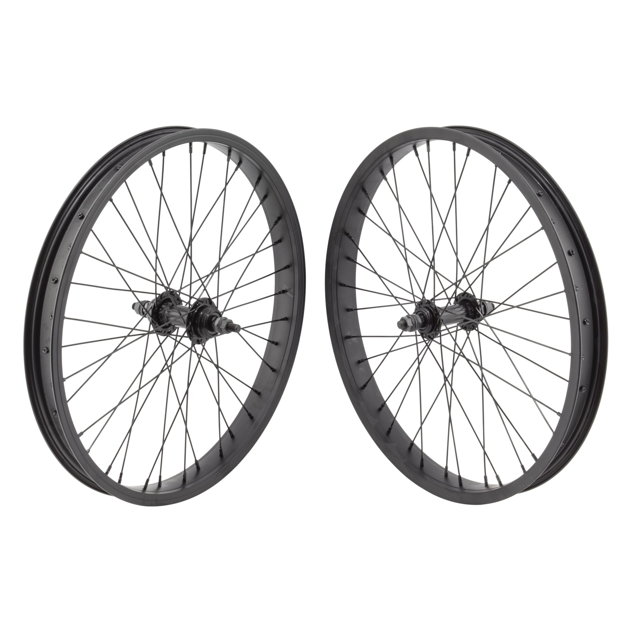 Wheel Master 20-inch Alloy Black BMX Wheelset ISO 406 - The Bikesmiths