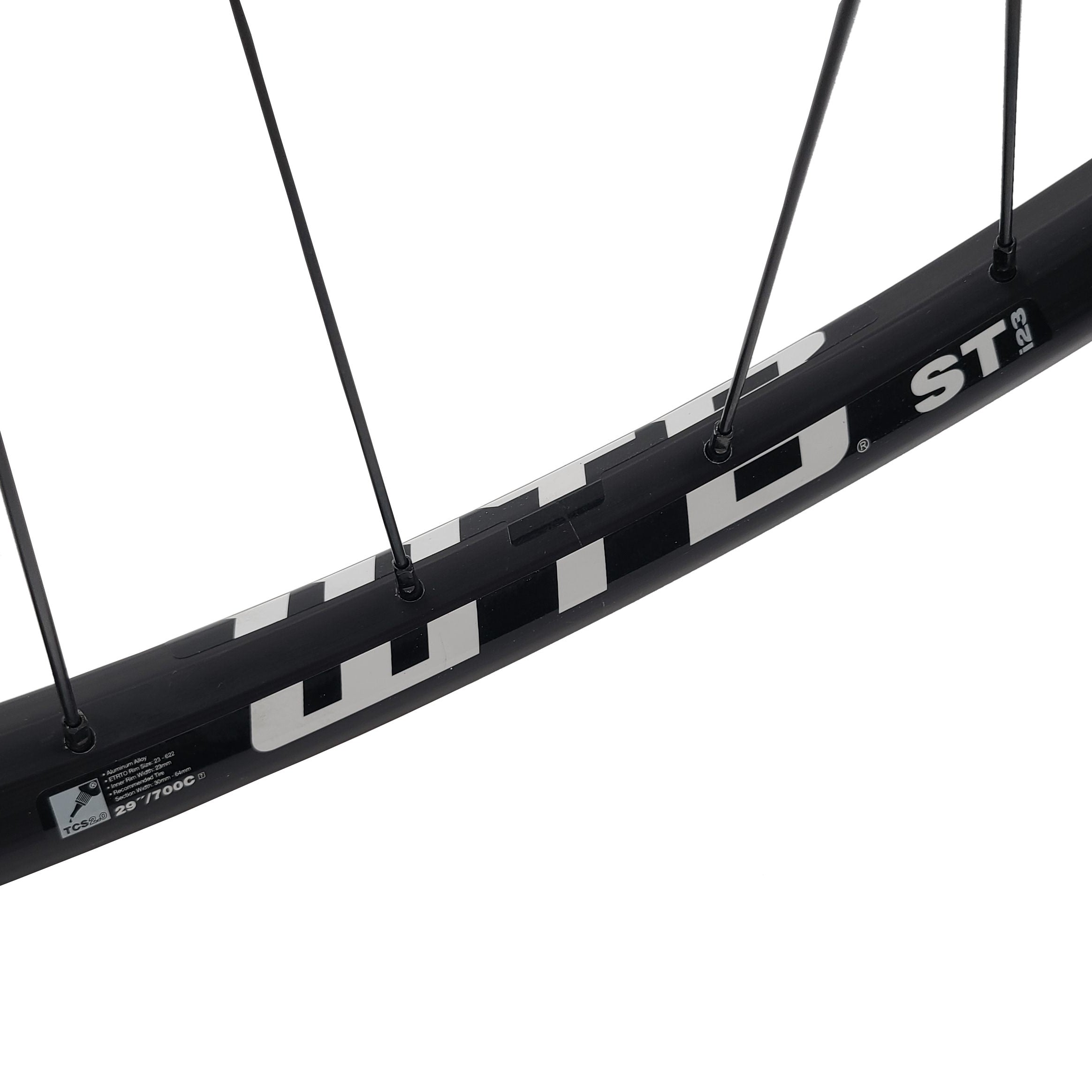 29" Black WTB ST i23 Disc Thru Axle Tubeless Front Wheel - The Bikesmiths