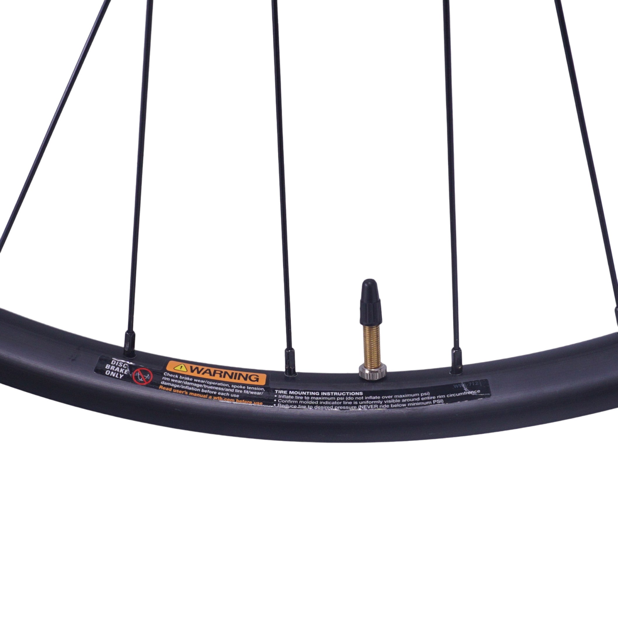 29" Black WTB ST i23 Centerlock Disc E-Thru-Axle Boost Tubeless Front Wheel - The Bikesmiths