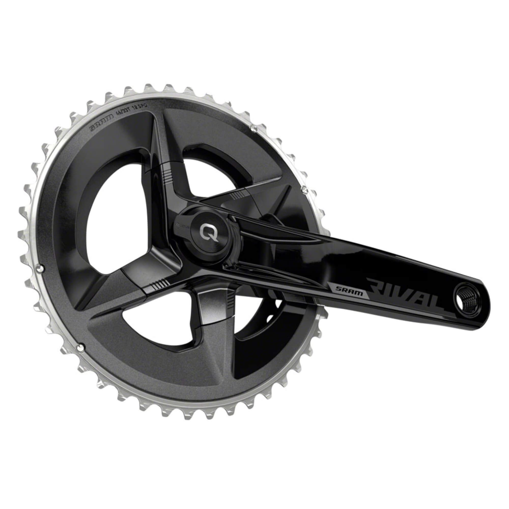 SRAM Rival AXS Crankset with Quarq Power Meter - 12-Speed, 107 BCD, DUB Spindle Interface, Black, D1