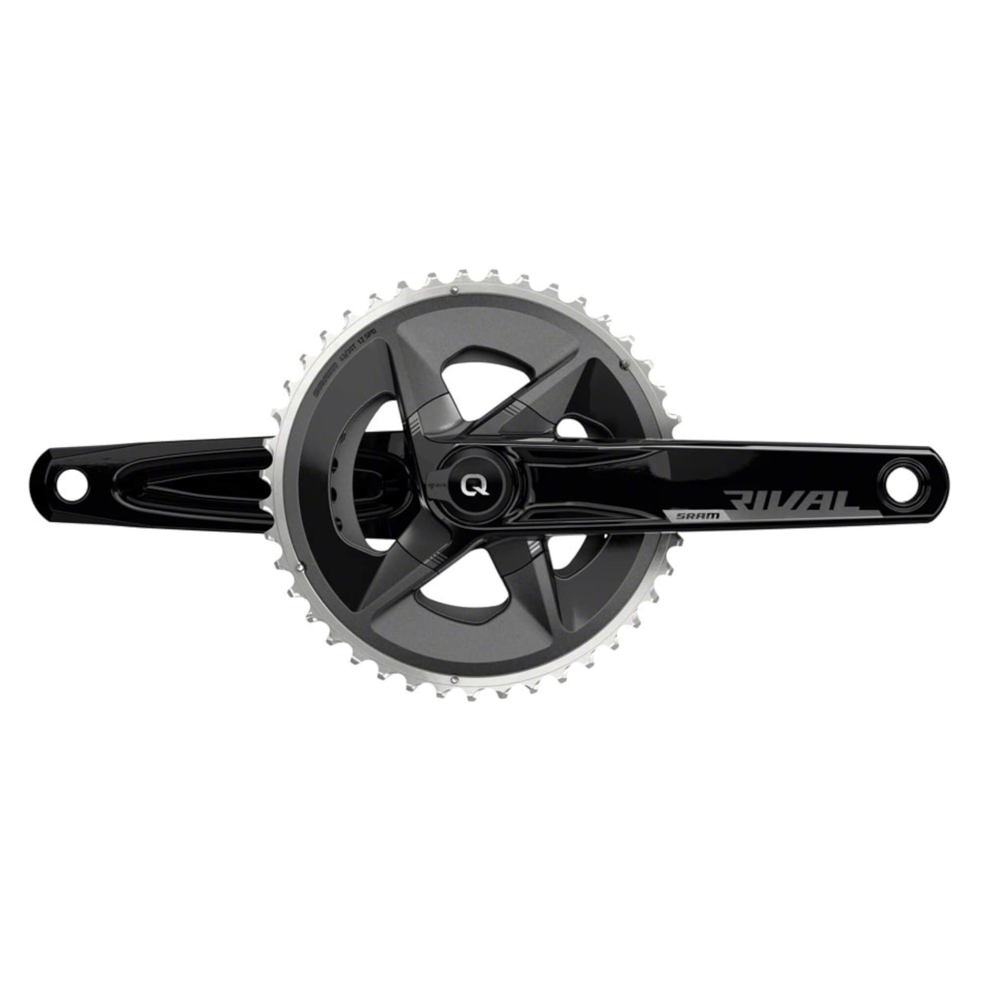 SRAM Rival AXS Wide Power Meter Crankset - 12-Speed, 43/30t Yaw, 94 BCD, DUB Spindle Interface, Black, D1