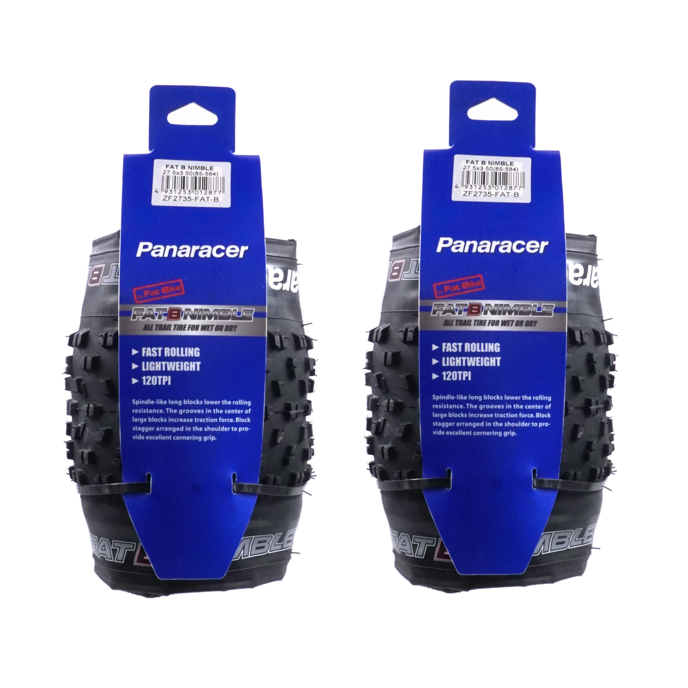 Panaracer Fat B Nimble 27.5x3.5 Folding Tire