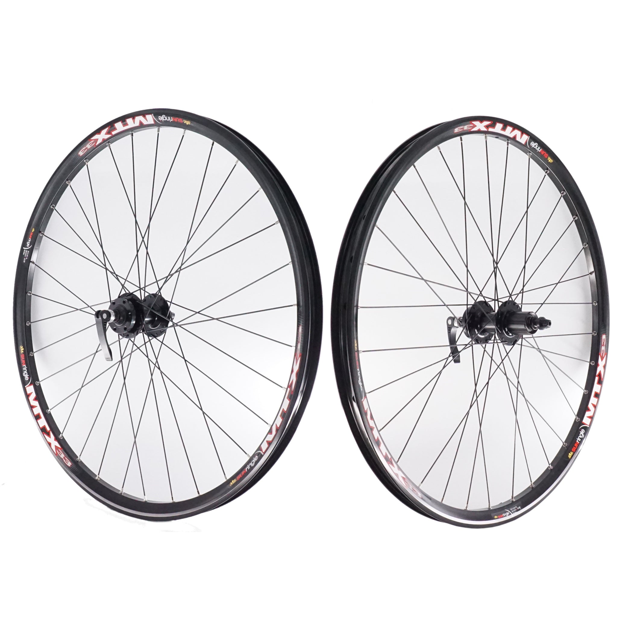 Sun Ringle MTX33 27.5 Black Front and Rear Bike Disc Wheelset - The Bikesmiths