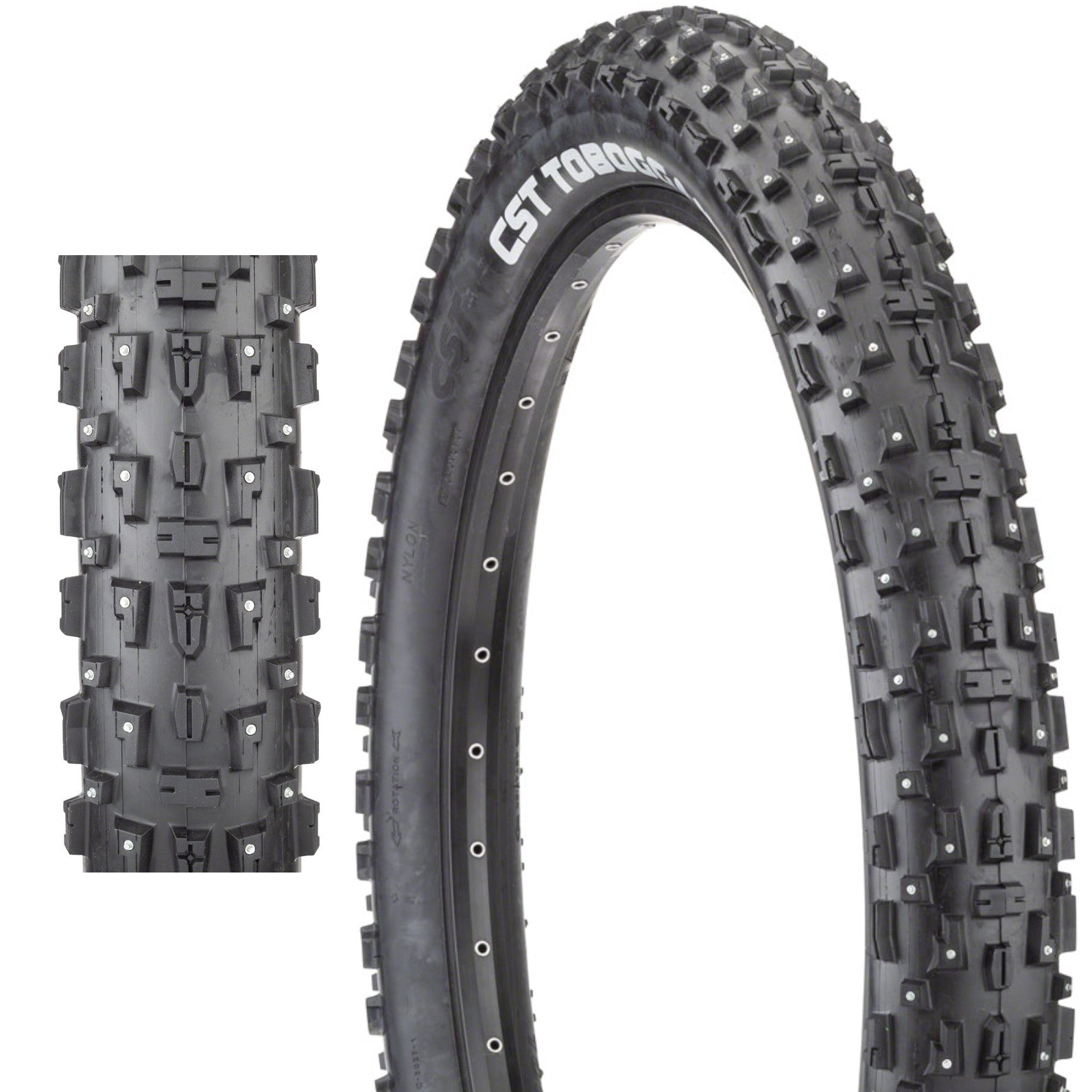 CST Toboggan 26x4.0 Studded Fat Bike Tire - The Bikesmiths