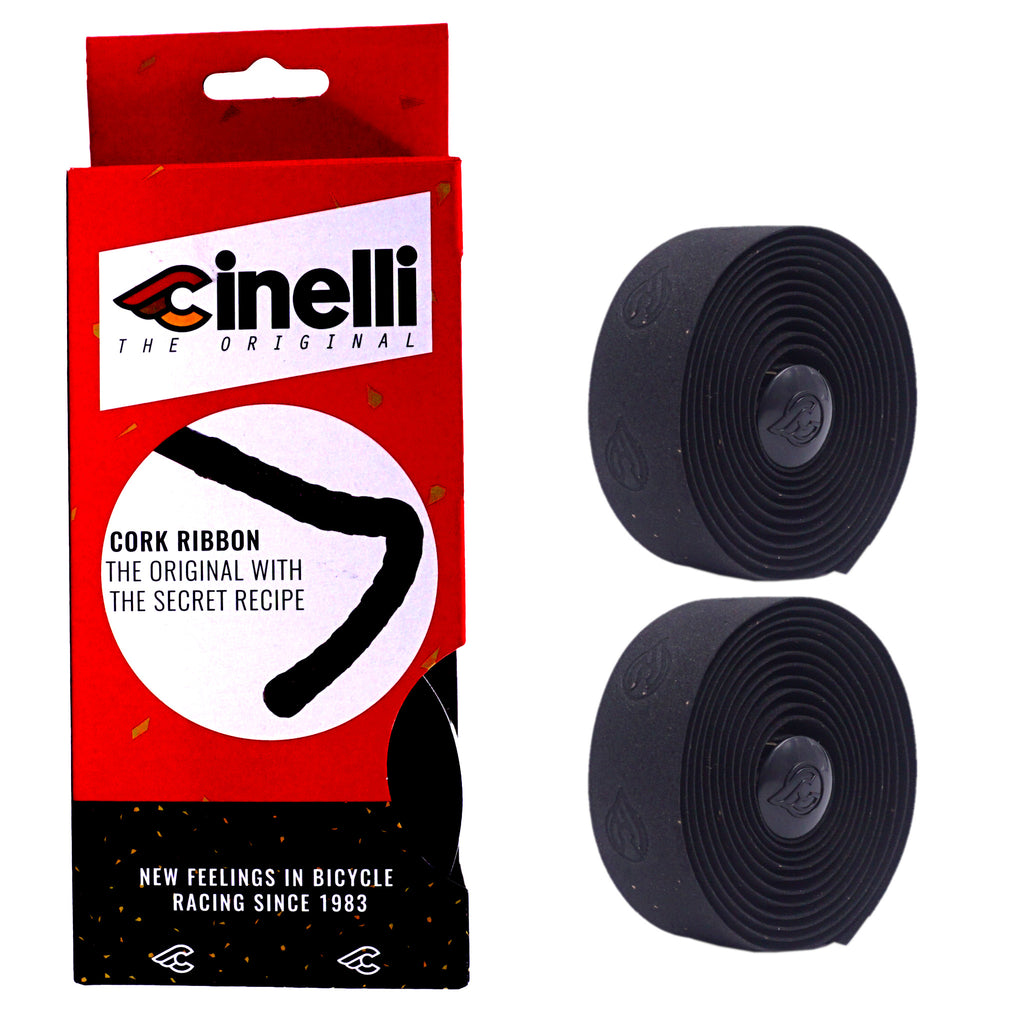 Cinelli Cork Ribbon Bar Tape - Black - The Community Bicyclist Bike Shop